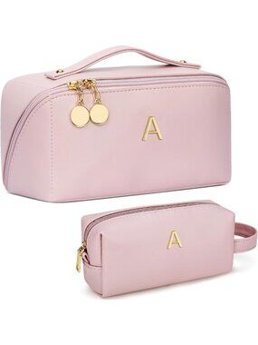 Personalized Makeup Bag for Women - Travel Toiletry Organizer, Multi-Pocket